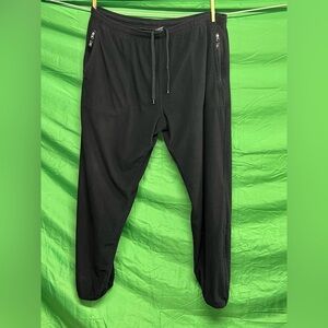 Men's Black Zip-Pocket Jogger Sweatpants